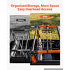 VEVOR UTV Hunting Tool Rack Sturdy Alloy Steel Overhead Hunting Tool Holder, Adjustable Fit 48"-57" Roll Bar Spacing, Compatible with Round-Tube & Profiled Roll Cages, Easy Roof Mounted, with Straps