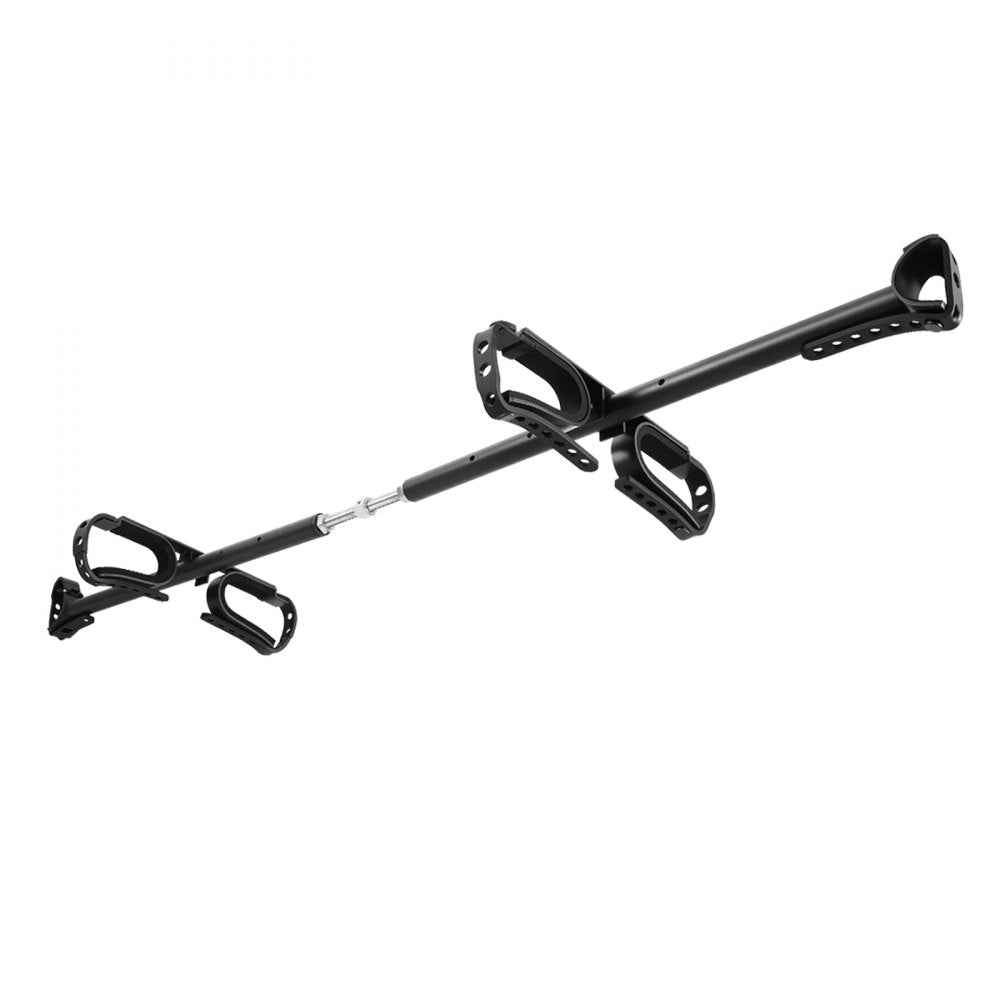 VEVOR UTV Hunting Tool Rack Sturdy Alloy Steel Overhead Hunting Tool Holder, Adjustable Fit 48"-57" Roll Bar Spacing, Compatible with Round-Tube & Profiled Roll Cages, Easy Roof Mounted, with Straps