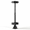 VEVOR UTV Hunting Tool Rack 27.5 to 35.5 in Adjustable Hunting Tool Holder, Fits UTV with Flat Floors, Polaris & Yamaha with Center Transmission Humps, 45° Tilt Adjustable, Aluminum Alloy, with Straps