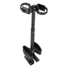 VEVOR UTV Hunting Tool Rack 27.5 to 35.5 in Adjustable Hunting Tool Holder, Fits UTV with Flat Floors, Polaris & Yamaha with Center Transmission Humps, 45° Tilt Adjustable, Aluminum Alloy, with Straps