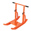 VEVOR Weight Sled, Steel Power Sled, Fitness Training Sleds for Athletic Exercise Speed Improvement, Workout Equipment with Adjustable Height Handle, Compatible with 1/2 in Weight Plates, Orange