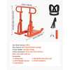 VEVOR Weight Sled, Steel Power Sled, Fitness Training Sleds for Athletic Exercise Speed Improvement, Workout Equipment with Adjustable Height Handle, Compatible with 1/2 in Weight Plates, Orange