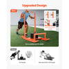 VEVOR Weight Sled, Steel Power Sled, Fitness Strength Training Sleds for Athletic Exercise Speed Improvement, Workout Fitness Equipment with Handle, Compatible with 1/2 in Weight Plates, Orange