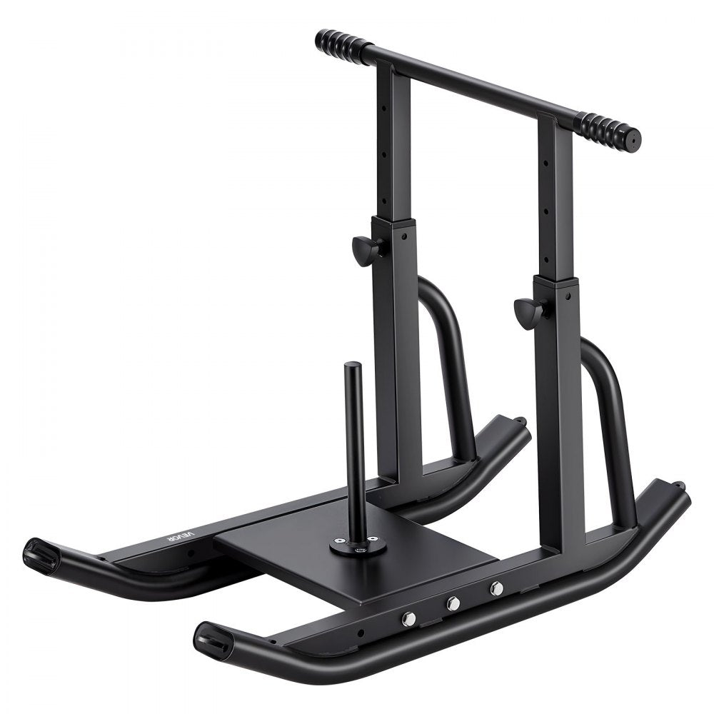VEVOR Weight Sled, Steel Power Sled, Fitness Training Sleds for Athletic Exercise Speed Improvement, Workout Equipment with Adjustable Height Handle, Compatible with 1/2 in Weight Plates, Black