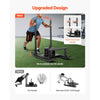 VEVOR Weight Sled, Steel Power Sled, Fitness Strength Training Sleds for Athletic Exercise Speed Improvement, Workout Fitness Equipment with Handle, Compatible with 1/2 in Weight Plates, Black