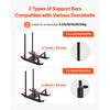 VEVOR Weight Sled, Steel Power Sled, Fitness Strength Training Sleds for Athletic Exercise Speed Improvement, Workout Fitness Equipment with Handle, Compatible with 1/2 in Weight Plates, Black