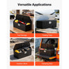 VEVOR Trailer Tongue Box, 36" x 12.3" x 12" Steel Trailer Tongue Tool Box, Heavy Duty Storage Organizer with Lock and Keys, Utility Tool Chest for Pickup Truck Bed, RV, SUV, Off-Road Vehicle, Black