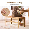 VEVOR Rattan Bench, 40" Wooden Rattan Bench, Entrywway Bench with Oak Wood Legs, Bedroom End of Bed Boho Bench with Hand Woven Rattan, for Living Room, Kitchen