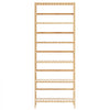 VEVOR 6-Tier Bamboo Shelf, Open Wood Bookshelf, Display Storage Rack Organizer, Freestanding Flower Plant Stand, Multifunctional Bamboo Bookshelf Ideal for Bathroom, Bedroom, Office, Study, Natural