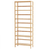 VEVOR 6-Tier Bamboo Shelf, Open Wood Bookshelf, Display Storage Rack Organizer, Freestanding Flower Plant Stand, Multifunctional Bamboo Bookshelf Ideal for Bathroom, Bedroom, Office, Study, Natural