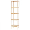 VEVOR 5-Tier Bathroom Standing Shelf, Narrow Shelving Unit, Display Storage Rack Organizer, Freestanding Flower Plant Stand, Multifunctional Bamboo Shelf Ideal for BathRoom, Kitchen, Home, Natural