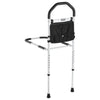 VEVOR Bed Rail for Elderly, Bedside Assist Rails with Supporting Leg and PU Handrail, Adjustable Height Carbon Steel Pipe Bedside Cane, Bed Bars for Seniors & Patients, Fits King, Queen, Full, Twin
