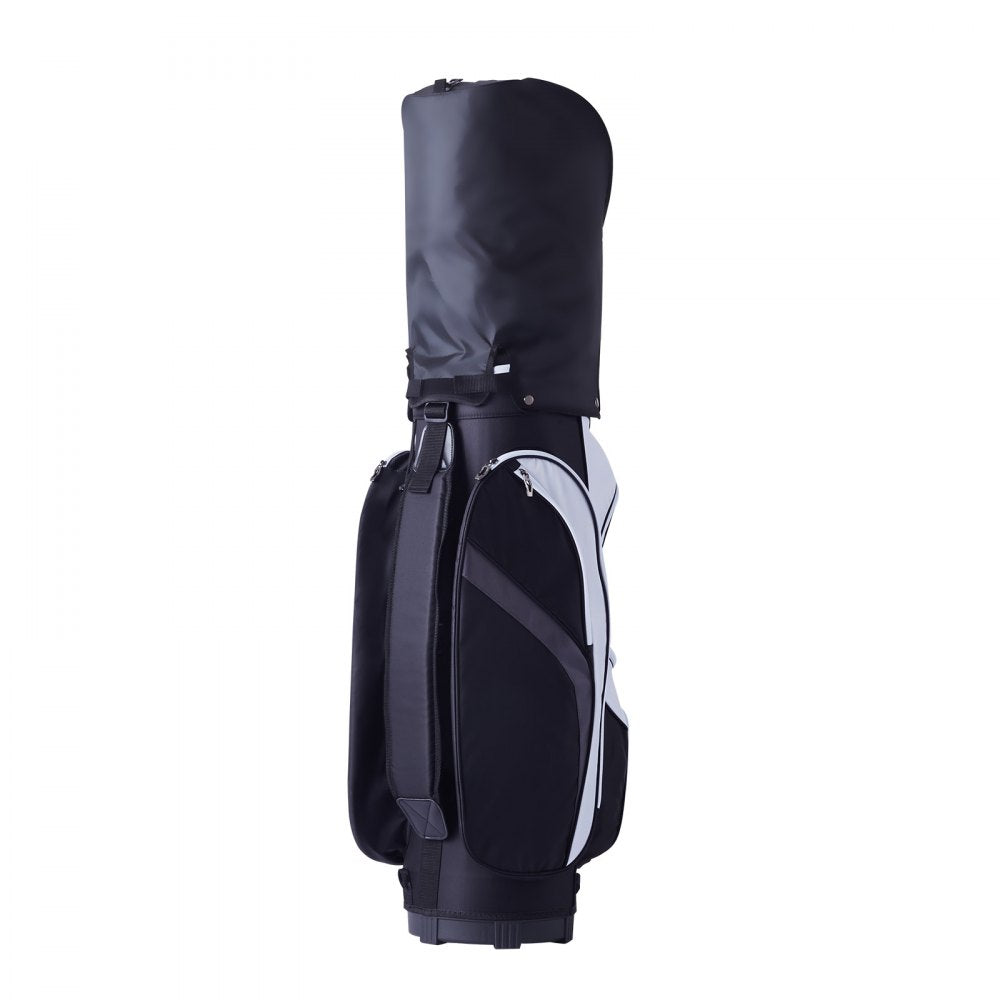 VEVOR Golf Cart Bag with 14 Way Organizer Divider Top, 36” Multiple Pockets Premium Nylon Cart Bag, Durable Golf Bags with Handles & Dust Cover & Detachable Straps for Men & Women, Black Color-Block