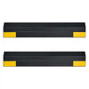 VEVOR Parking Stopper, 16 Inch 2 Pcs Heavy Duty Parking Aid for Garage, PP Curb Garage Floor Stopper with Reflective Strips, Vehicles Gadgets for Cars Vans Trucks Tire Wheel Guide Block Stops Bumpers