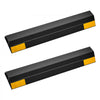 VEVOR Parking Stopper, 16 Inch 2 Pcs Heavy Duty Parking Aid for Garage, PP Curb Garage Floor Stopper with Reflective Strips, Vehicles Gadgets for Cars Vans Trucks Tire Wheel Guide Block Stops Bumpers