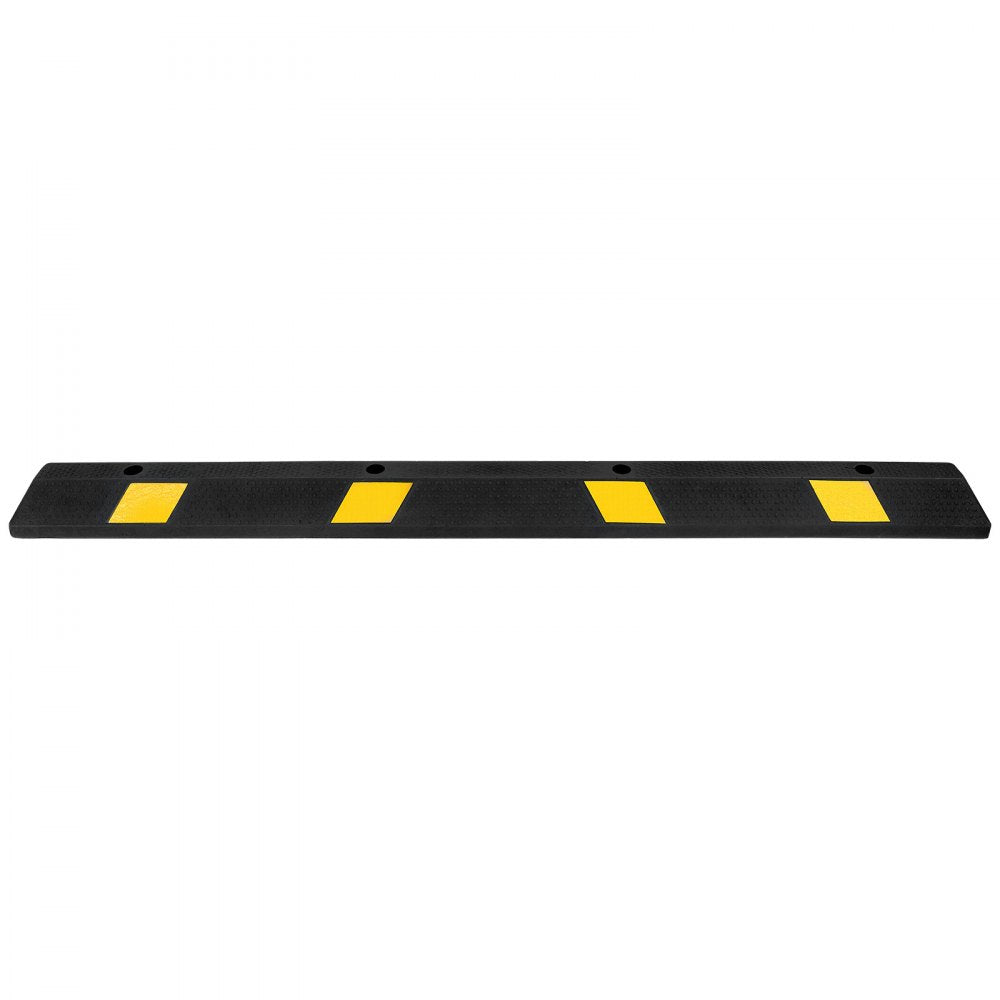VEVOR Parking Stopper, 72 Inch Heavy Duty Parking Aid for Garage, Rubber Curb Garage Floor Stopper with Reflective Strips, Vehicles Gadgets for Cars Vans Trucks Tire Wheel Guide Block Stops Bumpers
