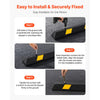 VEVOR Parking Stopper, 72 Inch 2 Pcs Heavy Duty Parking Aid for Garage, Rubber Curb Garage Floor Stopper with Reflective Strips, Aid Gadgets for Cars Vans Trucks Tire Wheel Guide Block Stops Bumpers