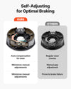 VEVOR Electric Trailer Brake Assembly, 10 x 2-1/4 Inch, 1 Pair Self-Adjusting Electric Brakes Kit for 3500 lbs Trailer Axle, Backing Plates for Braking System Part Replacement, Fit for Trailers, RVs