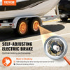 VEVOR Electric Trailer Brake Assembly, 10" x 2-1/4", 1 Pair Self-Adjusting Electric Brakes Kit for 3500 lbs Axle, 4-Hole Mounting, Backing Plates for Brake System Part Replacement (1 Right + 1 Left)