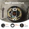 VEVOR Electric Trailer Brake Assembly, 10" x 2-1/4", 1 Pair Self-Adjusting Electric Brakes Kit for 3500 lbs Axle, 4-Hole Mounting, Backing Plates for Brake System Part Replacement (1 Right + 1 Left)