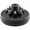 VEVOR Electric Trailer Brake Drum, 1 Pack, 8-Hole on 4-Inch Bolt Circle Brake Drum for 7000 lbs Trailer Axles, Long Service Life, Replacement of 12 Inch Brake Hub Drums Assembly for Trailers, RVs