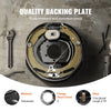 VEVOR Electric Trailer Brake Assembly, 12" x 2", 1 Pair Self-Adjusting Electric Brakes Kit for 7000 lbs Axle, 5-Hole Mounting, Backing Plates for Braking System Part Replacement (1 Right + 1 Left)