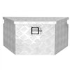 VEVOR Trailer Tongue Box, 26" x 13" x 12" Aluminum Trailer Tongue Tool Box, Heavy Duty Storage Organizer with Lock and Keys, Utility Tool Chest for Pickup Truck Bed, RV, SUV, Off-Road Vehicle, Silver