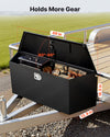 VEVOR Trailer Tongue Box, 49" x 13.9" x 18.5" Steel Trailer Tongue Tool Box, Heavy Duty Storage Organizer with Lock and Keys, Utility Tool Chest for Pickup Truck Bed, RV, SUV, Off-Road Vehicle, Black