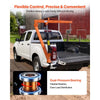 VEVOR Truck Crane, 1500 lbs Pickup Hitch Crane Trailer Hitch Mounted, Manual Hydraulic with 12T Hydraulic Jack, 360° Swivel Telescopic Boom, Foldable Truck Bed Jib for Machine Lumber Equipment Lifting