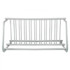VEVOR 10 Holders Floor Bike Rack, 59\" Length All-Steel Grid Bike Rack, 10-Bike Capacity Dual-Side Storage Stand for Garages Streets Yards Bike Events