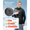 VEVOR Heated Vest, Men Electric Heating Vest with 16000 mAh Battery Pack, 8 Heating Zones Lightweight Rechargeable Winter-Vest with 3 Levels, for Outdoor Hiking Camping Fishing Skiing, Size L
