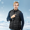 VEVOR Heated Vest, Men Electric Heating Vest with 16000 mAh Battery Pack, 8 Heating Zones Lightweight Rechargeable Winter-Vest with 3 Levels, for Outdoor Hiking Camping Fishing Skiing, Size M