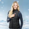 VEVOR Heated Vest, Women Electric Heating Vest with 16000 mAh Battery Pack, 8 Heating Zones Lightweight Rechargeable Winter-Vest with 3 Levels, for Outdoor Hiking Camping Fishing Skiing, Size M