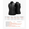 VEVOR Heated Vest, Women Electric Heating Vest with 16000 mAh Battery Pack, 8 Heating Zones Lightweight Rechargeable Winter-Vest with 3 Levels, for Outdoor Hiking Camping Fishing Skiing, Size S