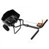 VEVOR Walk-Behind Spreader, 9.8ft Spreading Width, Push Broadcast Spreader with 10" All-Terrain Tires, Adjustable Flow Control, 15lbs Capacity Hopper, Lawn Spreaders for Fertilizer Seed Small Home Use