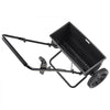 VEVOR Lawn Drop Spreader, 50LBS Capacity, Walk-Behind Push Spreader, 18 in Spreading Width, 10 in All Terrain Pneumatic Tires, Lawn Spreaders with Hopper Grate, for Seed, Fertilizer, Salt, Ice Melt