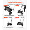 VEVOR Walk-Behind Push Spreader, 50LBS Capacity, Drop Spreader with Hopper Grate, 18 in Spreading Width & 30 Settings, 10 in All Terrain Tires, Garden & Lawn Spreaders for Seed, Fertilizer, Salt