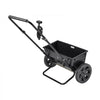 VEVOR Walk-Behind Push Spreader, 50LBS Capacity, Drop Spreader with Hopper Grate, 18 in Spreading Width & 30 Settings, 10 in All Terrain Tires, Garden & Lawn Spreaders for Seed, Fertilizer, Salt