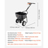 VEVOR Walk Behind Spreader, 60LBS Capacity, Push Spreader with Hopper Grate, 0-9.8 ft Spreading Width, 8 in All Terrain Pneumatic Tires, Garden & Lawn Broadcast Spreaders, for Seed, Fertilizer