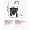 VEVOR Push Lawn Spreader, 12ft Spreading Width, Broadcast Spreader with 80lbs Load Capacity & 10 in All-Terrain Tires, Walk-Behind Garden & Lawn Broadcast Spreaders for Seed Fertilizer, Salt Ice Melt