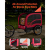 VEVOR Dog Bike Trailer, Supports up to 100 lbs, Pet Cart Bicycle Carrier for Small & Large Dogs, Easy Folding Frame with Quick Release Wheel, Universal Bicycle Coupler, Reflector, Flag, Internal Leash