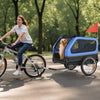 VEVOR Dog Bike Trailer, Supports up to 88 lbs, Pet Cart Bicycle Carrier for Small & Large Dogs, Easy Folding Frame with Quick Release Wheel, Universal Bicycle Coupler, Reflector, Flag, Internal Leash