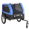 VEVOR Dog Bike Trailer, Supports up to 88 lbs, Pet Cart Bicycle Carrier for Small & Large Dogs, Easy Folding Frame with Quick Release Wheel, Universal Bicycle Coupler, Reflector, Flag, Internal Leash