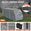VEVOR Travel Trailer Cover, 28-31 ft RV Cover, Top 300D Oxford Fabric Camper Cover, Waterproof, Windproof and Rip-Stop Class A RV Cover, with Storage Bag, Repair Patches, Straps and Tire Covers