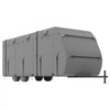 VEVOR Travel Trailer Cover, 24-27 ft RV Cover, 4-Layer Non-Woven Fabric Camper Cover, Waterproof, Windproof and Rip-Stop Class A RV Cover, with Storage Bag, Repair Patches, Straps and Tire Covers