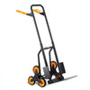 VEVOR Stair Climbing Cart, 440 lbs Capacity Stair Climber Hand Truck and Dolly, Heavy-Duty Folding Trolley Cart with Dual Handle, 6 Wheels & 2 Elastic Ropes for Home Office Shopping Moving Warehouse