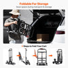 VEVOR Stair Climbing Cart, 460 lbs Capacity Stair Climber Hand Truck and Dolly, Heavy-Duty Folding Trolley Cart with Dual Handle, 6 Wheels & 2 Elastic Ropes for Home Office Shopping Moving Warehouse