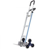 VEVOR Stair Climbing Cart, 550 lbs Load Capacity, Aluminum Hand Truck Dolly with Dual Handles, Integrated Frame & Nonslip Rubber Wheels, Multipurpose Stair Climber for Warehouse Shopping Airport