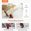 VEVOR Stair Climbing Cart, 260 lbs Capacity Stair Climber Hand Truck and Dolly, Heavy-Duty Folding Trolley Cart with Telescoping Handle, 10 Wheels & 2 Elastic Ropes for Home Shopping Moving Warehouse