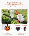 VEVOR Battery-Powered Sprayer with Wheeled Cart, 10 Gallons Electric Weed Sprayer, Adjustable 0-80 PSI, Yard Lawn Sprayers with Wheels, 5 Nozzles & 98ft Hose, 3-6H Spray Time, for Weeding, Cleaning